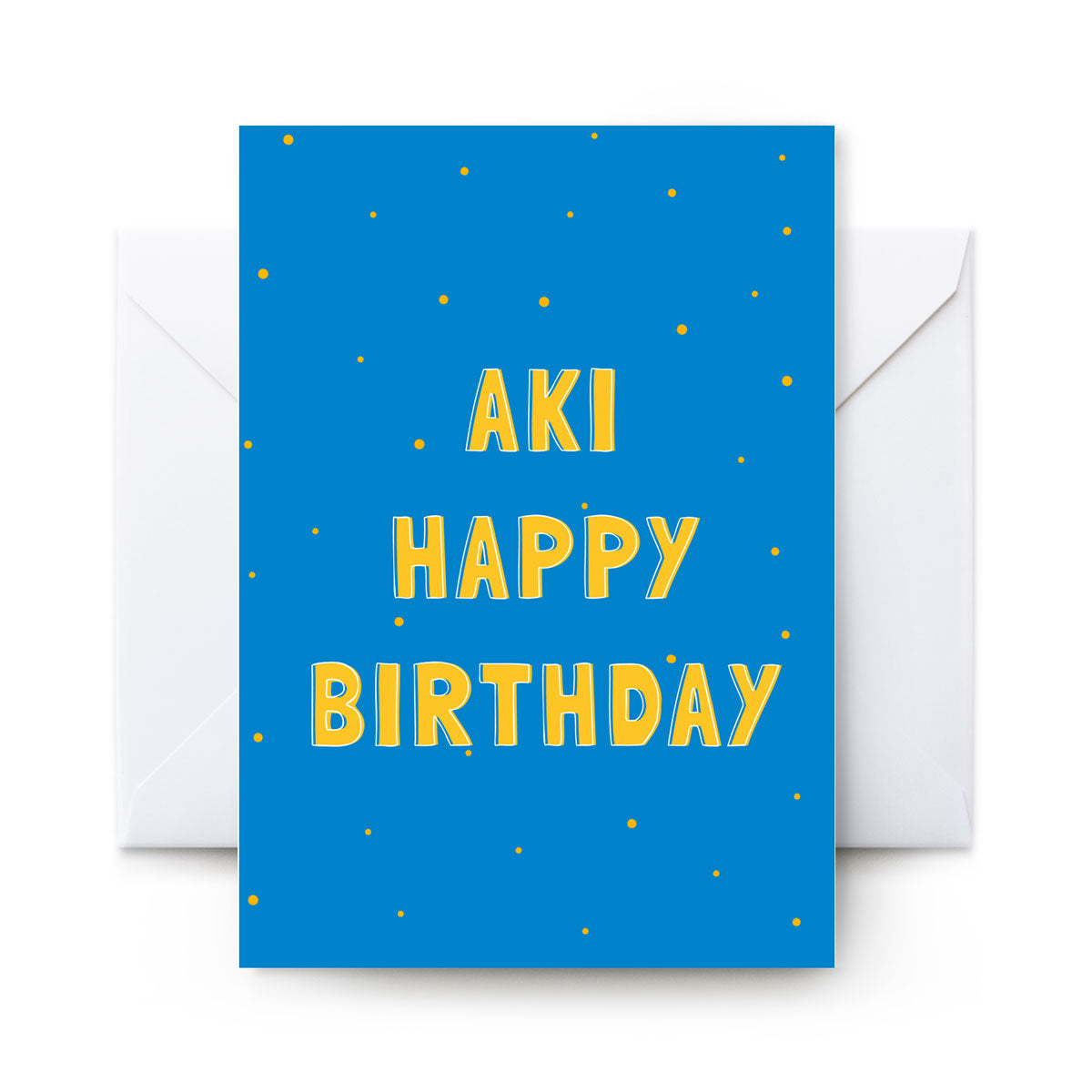Aki Happy Birthday - Card