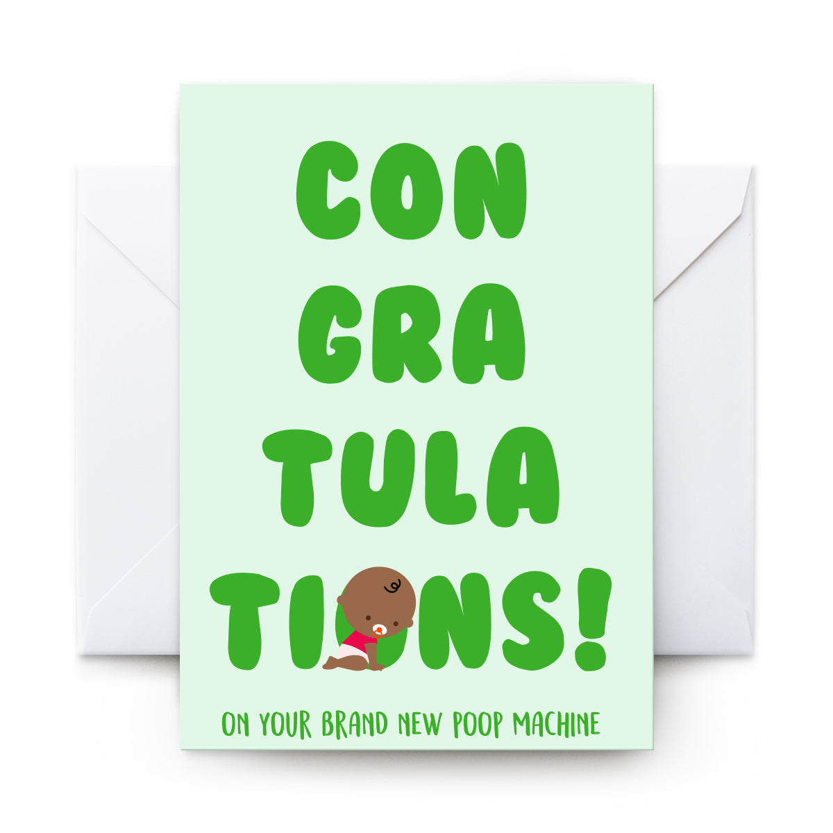 Congrats Poop Machine - Card