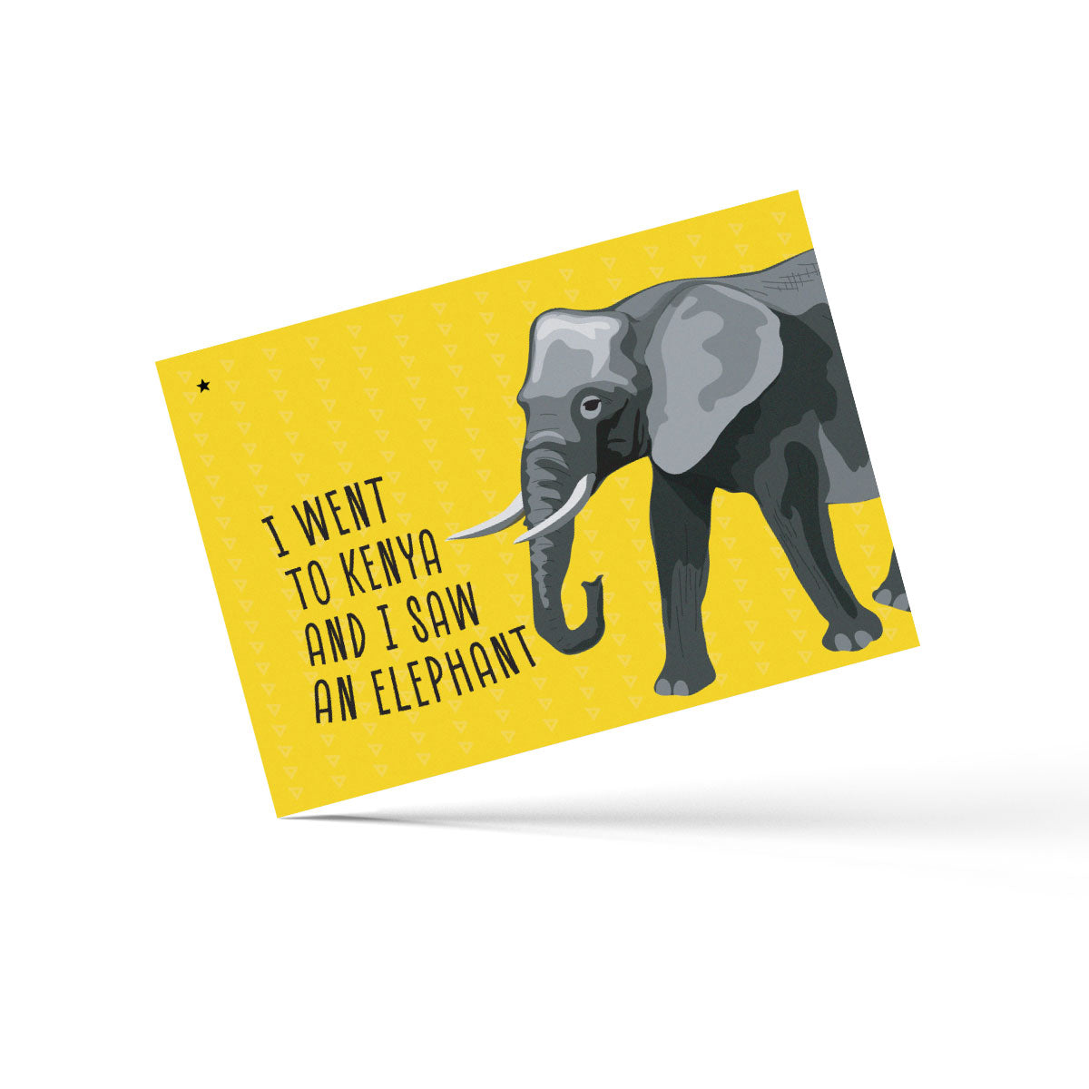 I went to Kenya - Postcard