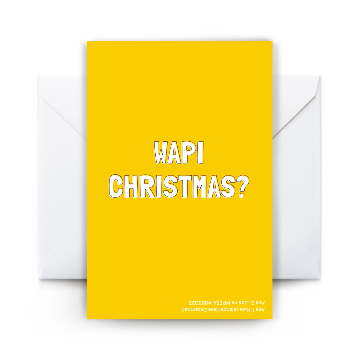 Wapi Christmas - Card