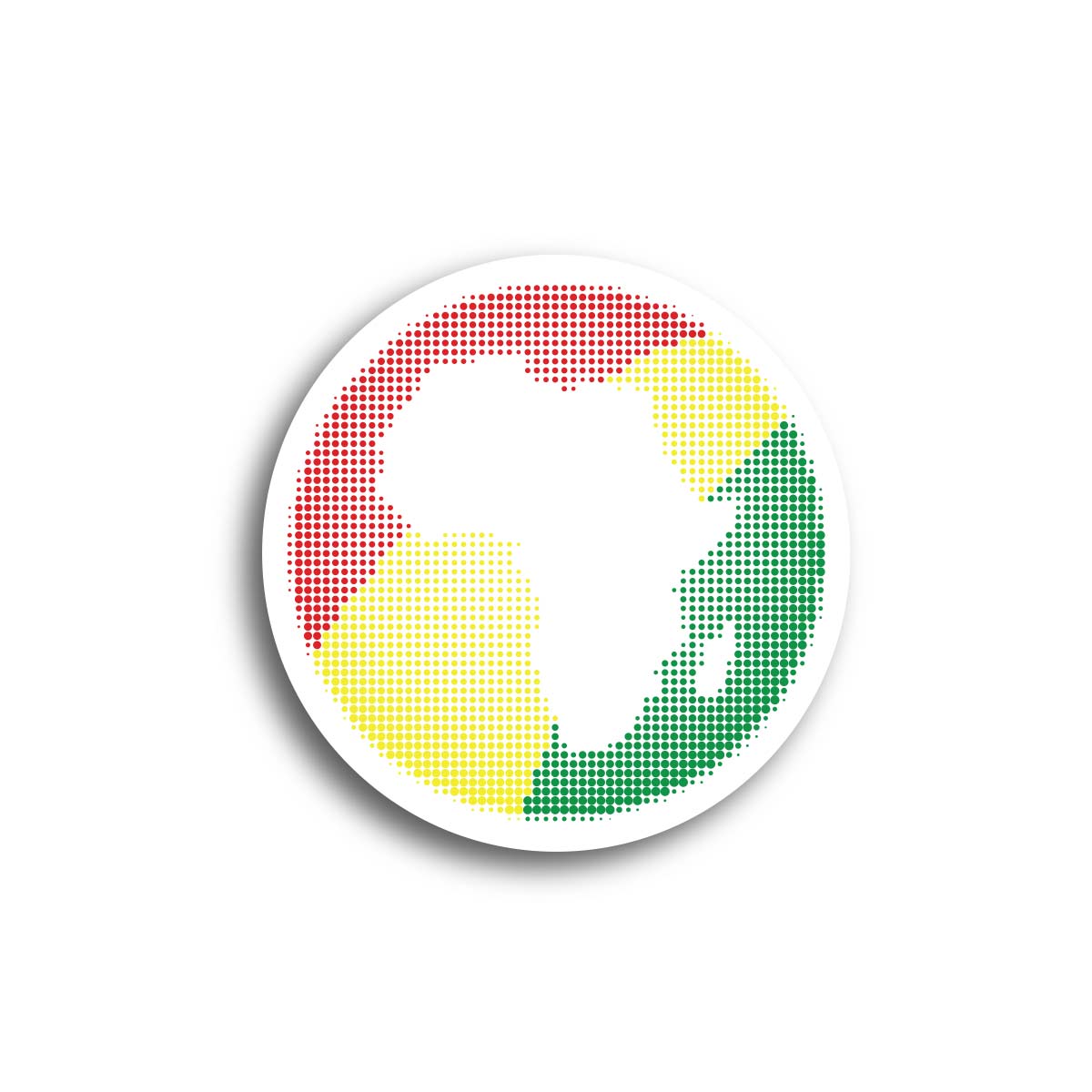 One Africa Rasta - Cut Out Fridge Magnet
