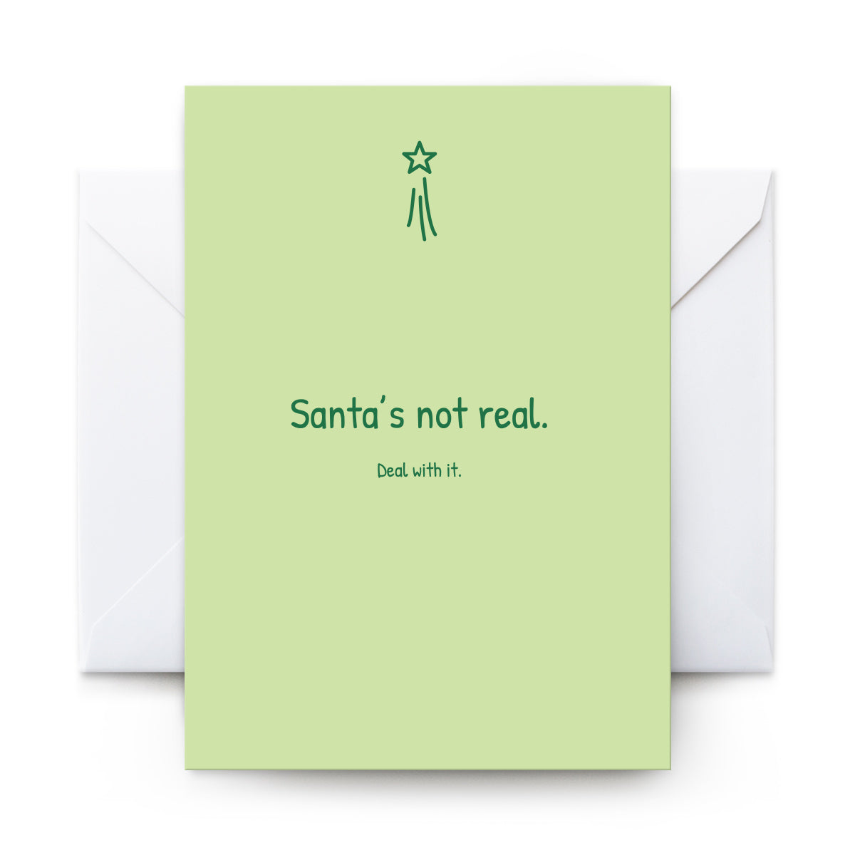 Santa's Not Real - Card