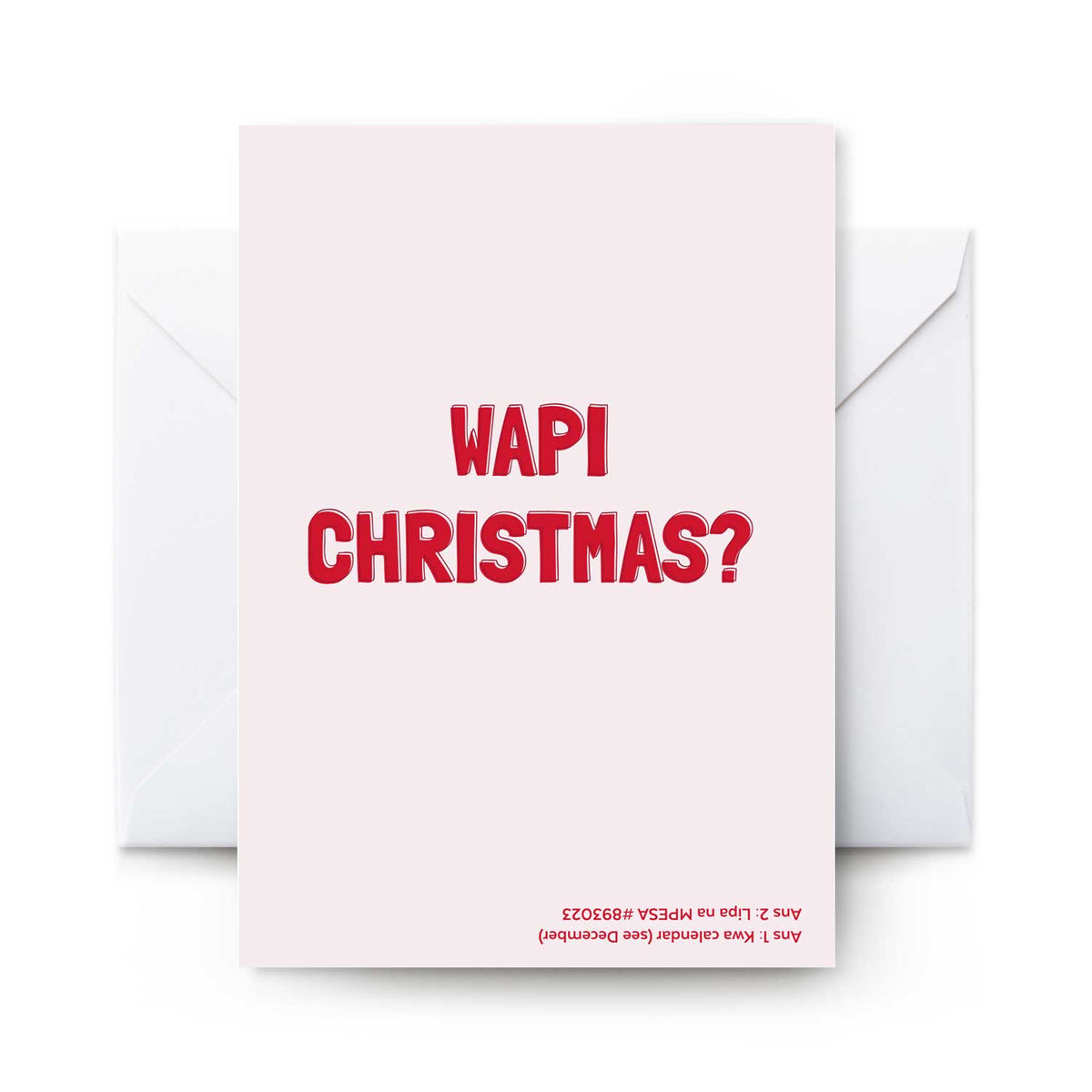 Wapi Christmas - Card