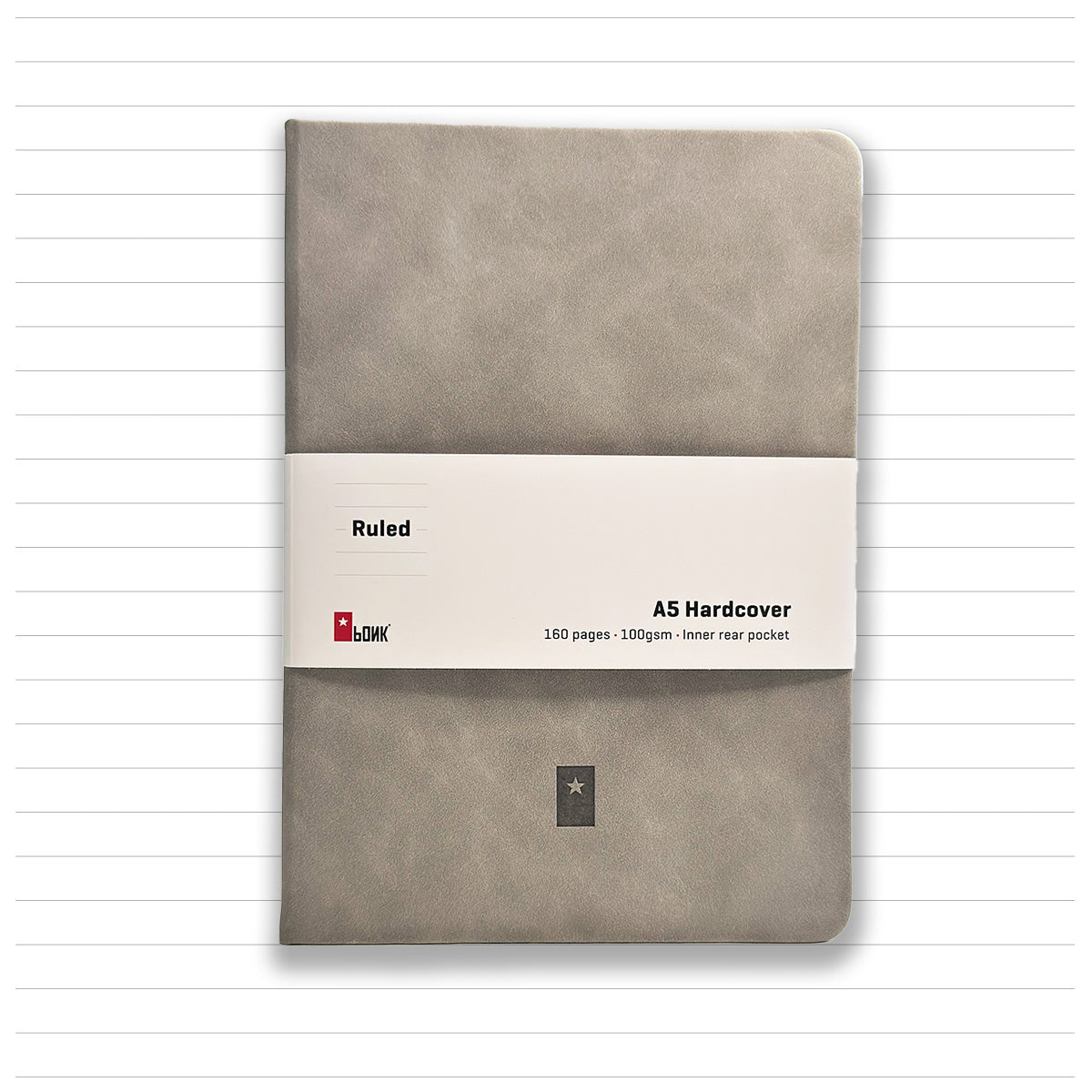 Grey - A5 Hardcover Notebook