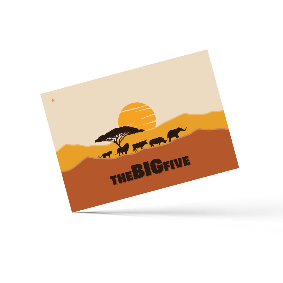 The Big Five - Postcard