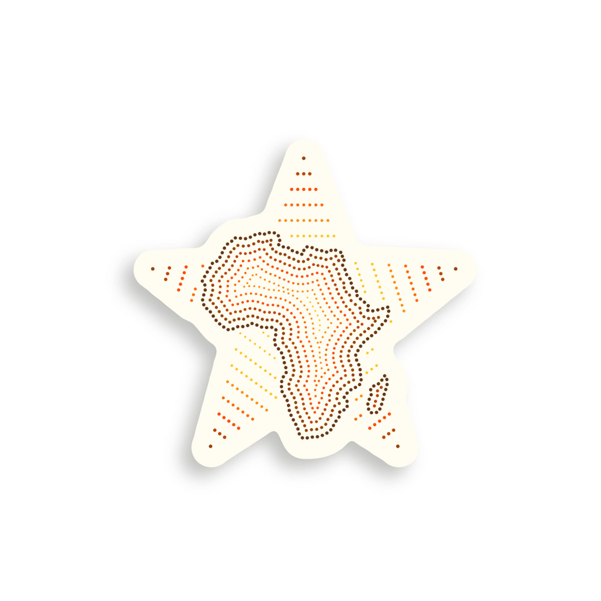 African Star - Cut Out Fridge Magnet