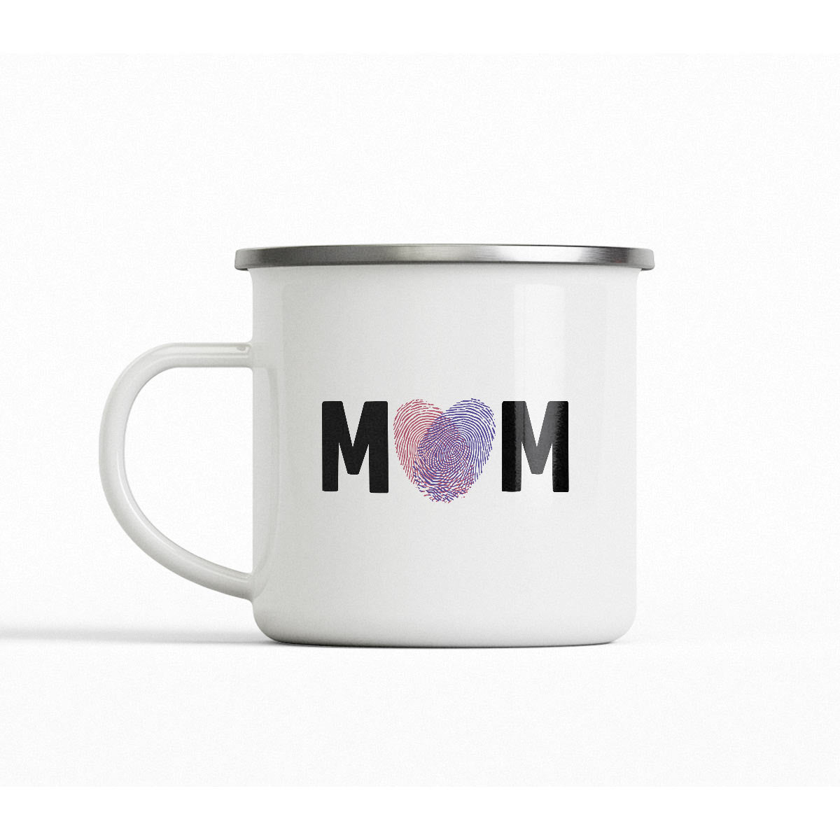 Mom Thumbprint - Enamel Mug