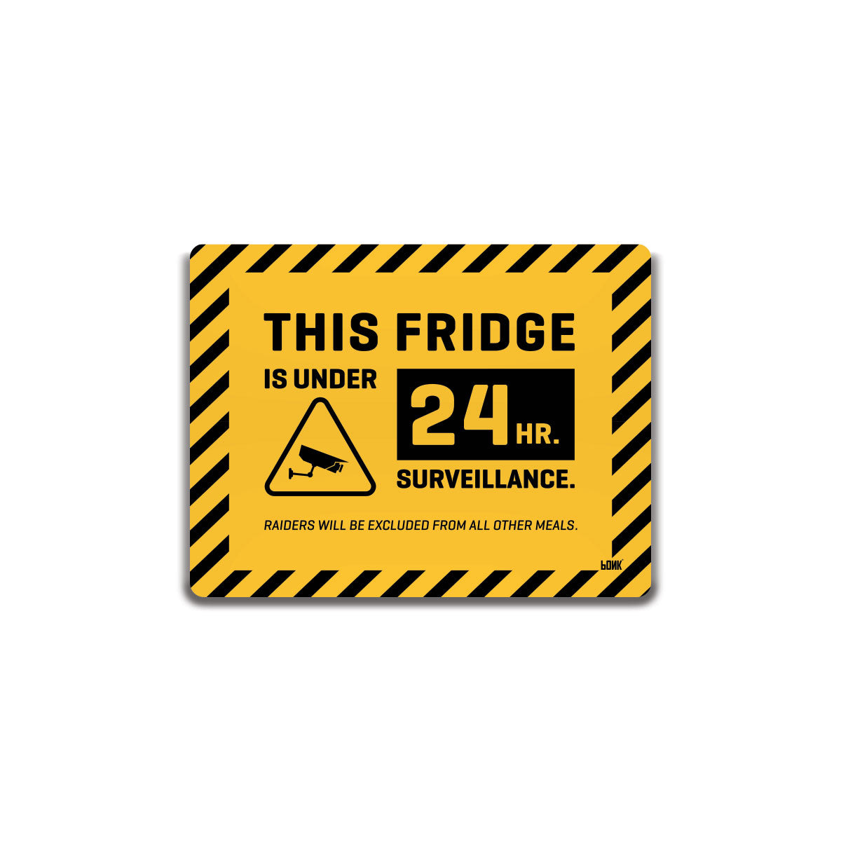 24hrs Surveillance - Rectangle Fridge Magnet