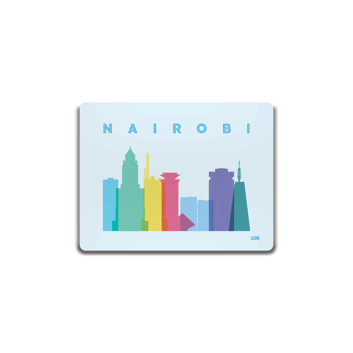 Nairobi City - Rectangle Fridge Magnet