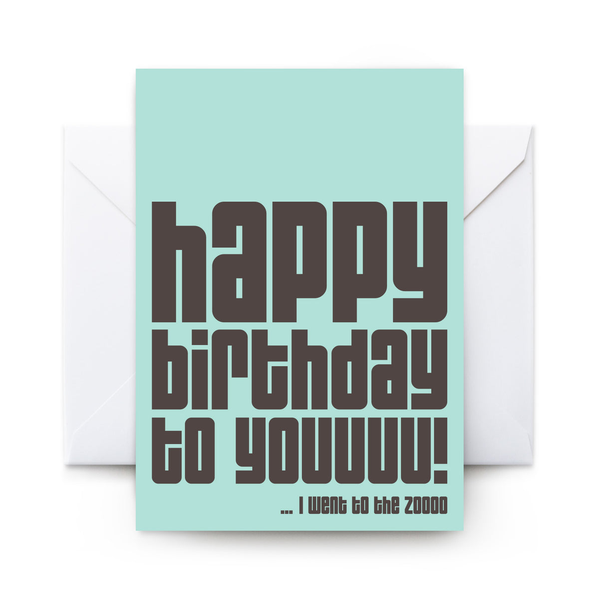 Happy Birthday Zoo - Card