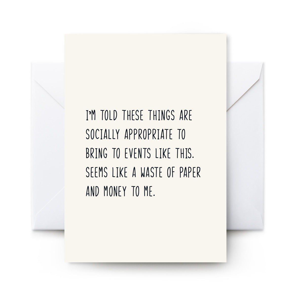Socially Appropriate - Card