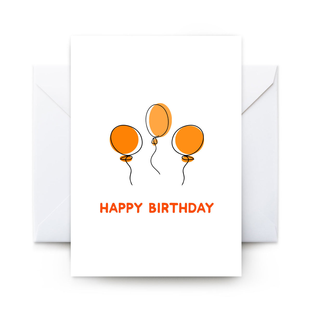 Birthday Balloons - Card