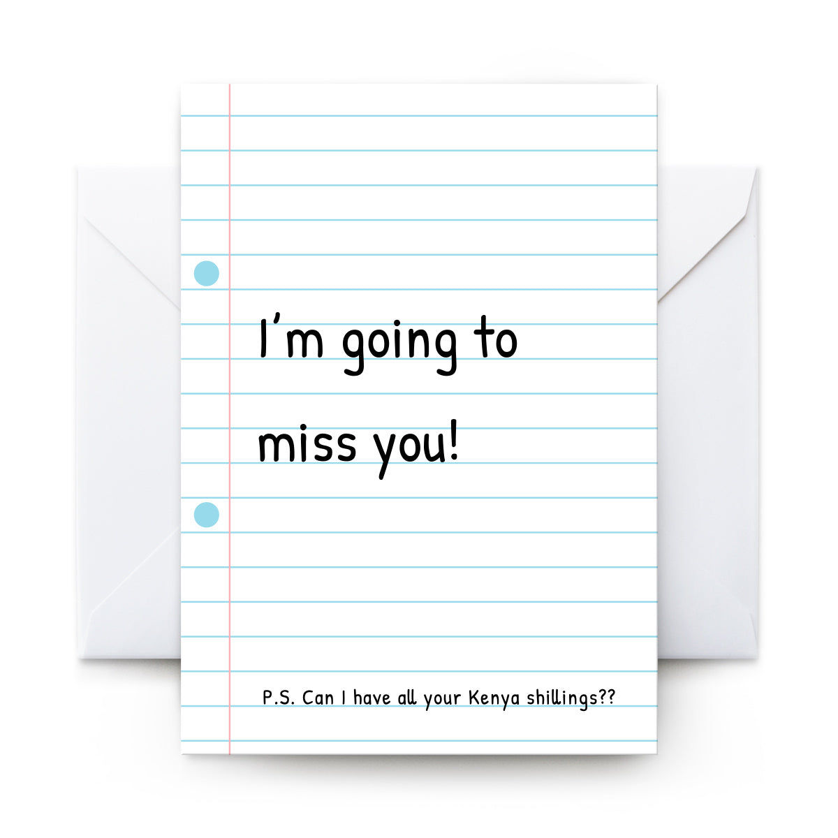 I'm Going To Miss You - Card