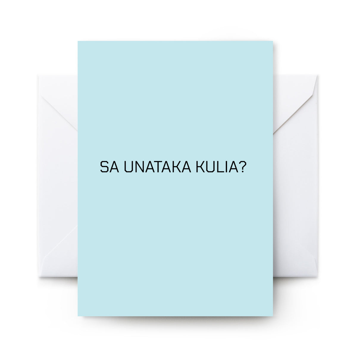 Sa Unataka Kulia - Card