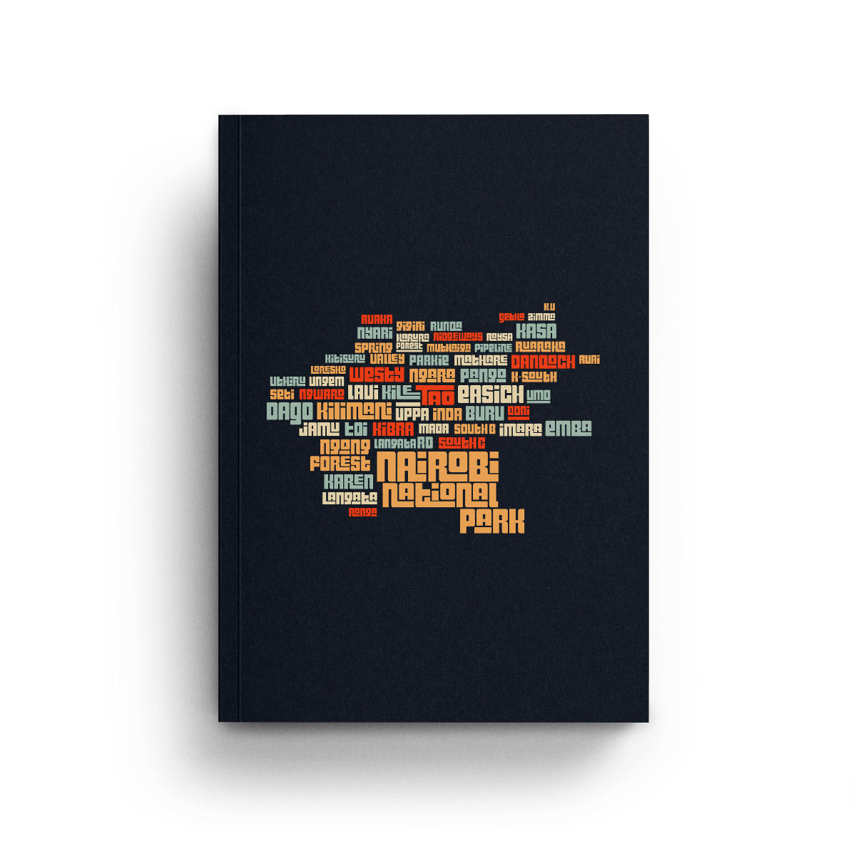 Nairobi Typemap - A5 Notebook
