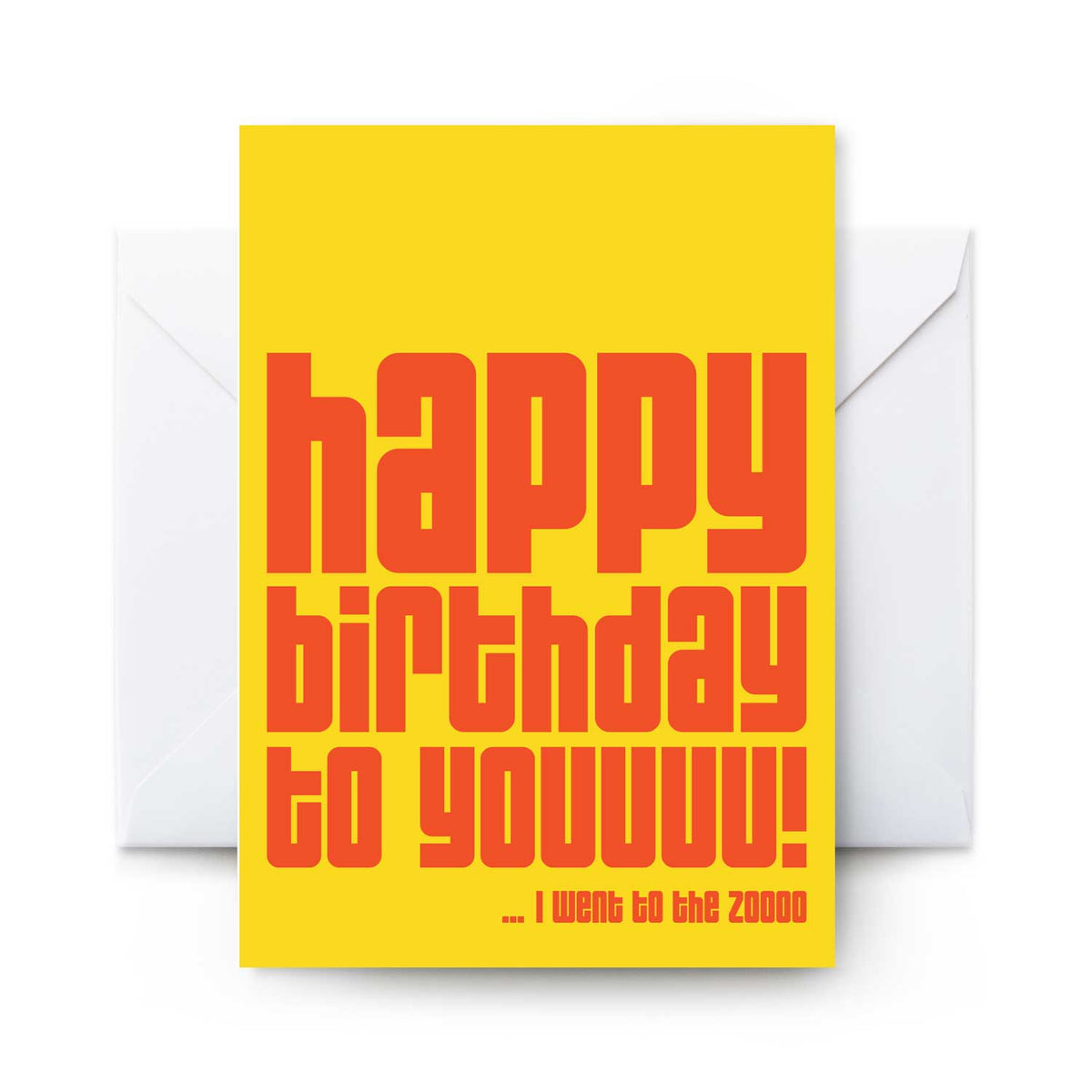 Happy Birthday Zoo - Card